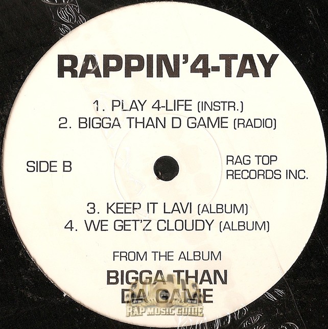 洋楽 RAPPIN' 4-TAY/BIGGA THAN DA GAME/G-RAP 洋楽 RAPPIN' 4-TAY/BIGGA THAN DA GAME/G-RAP Rappin' 4-Tay